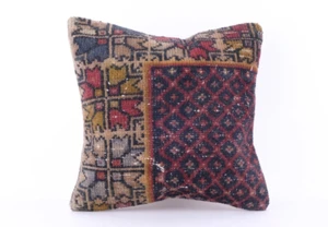 16''x16'' Turkish Kilim Pillow Cover Sofa Rug Decorative Handmade Cushion Cover - Picture 1 of 7
