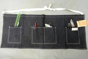 Unisex Functional Pockets Denim Apron Chef Barista Workwear AP04(pack of 5) - Picture 1 of 2