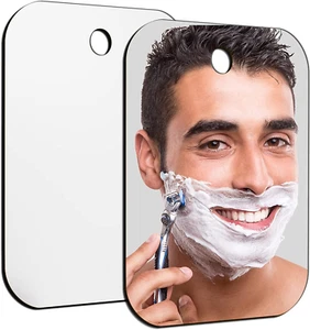 Shower Mirrors for Shaving Fogless,Small 8"X6",Camping Travel Shaving - Picture 1 of 12
