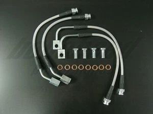Techna-Fit Stainless Steel Braided Brake Lines 1994-1996 Chevrolet Corvette C4 - Picture 1 of 6