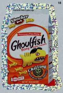 Wacky Packages All New Series 8 GHOULFISH Silver Flash Foil Parallel #18 - Picture 1 of 1