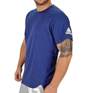 Adidas Axis Hombre Camiseta Hombre Deporte Casual Camisa Fitness Tenis Azul Oscuro - Imagen 1 de 5