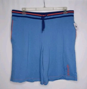 Disney Parks Stitch Project 626 Blue Sweat Pant Shorts Women's Size Large - Picture 1 of 13