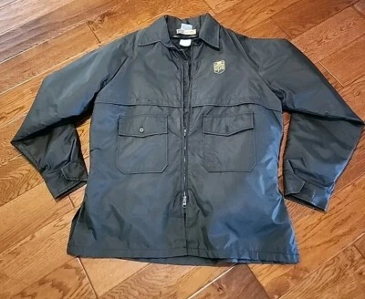 United Parcel Service UPS Jacket XL Vintage Old Style LOGO ZIP OUT LINNER (USA) - Image 1 of 4