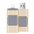 Gold OTG Flash Drive Memory Photo Stick For iPhone X XR 11 iPad 64/128/256/512GB