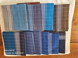 54cmx54cm Men's 100% Cotton Handkerchiefs 6-12 Pieces - Picture 1 of 6