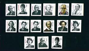 US Scott # 3420 - 3436 / With 3432 Distinguished Americans 15 MNH Stamps - Picture 1 of 1