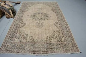 Tappeti grandi 5,7 x 9,2 piedi, tappeto fresco, tappeto marocchino, tappeto vintage, tappeti turchi - Foto 1 di 6