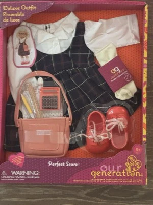 Traje de moda escolar Our Generation Perfect Score para 18" (caja menor dañada) Foto 1 de 4