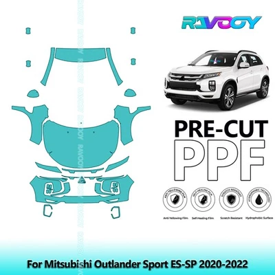PreCut Paint Protection Film PPF For Mitsubishi Outlander Sport ES-SP 2020-2022 - Image 1 of 4