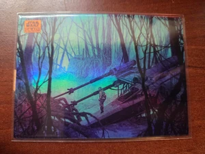 2024 Topps Star Wars Galaxy Dagobah 46 Orange Refractor x/25 Parallel Card - Picture 1 of 2