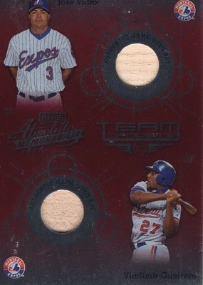 Bate usado Absolute Memorabilia Team Vidro/Guerrero 2002 juego #TT-17 Foto 1 de 2