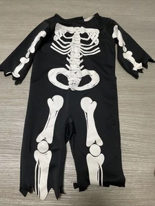 Skeleton All In One Fancy Dress Costume Dressing Up Age 3-4 - Picture 1 of 4