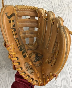 Guante vintage Spalding Carl Yastrzemski Yaz Pro modelo HOF 42-233 DIESTRO cuero - Imagen 1 de 13