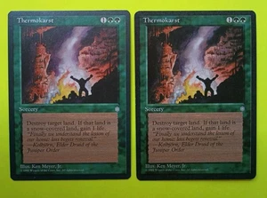 Magic the Gathering MTG Ice Age THERMOKARST X 2 VLP/EX U 1995 Schön! - Bild 1 von 3