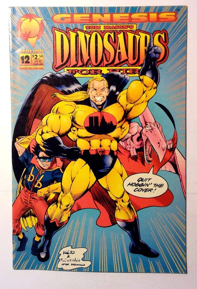Dinosaurs for Hire #12 (1994) Marvel Comics 1st Print Comic Book - Image 1 of 1