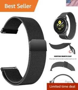 Correa de malla negra ajustable enfocada en la comodidad para Galaxy Watch & Gear S3, 22 mm - Imagen 1 de 9