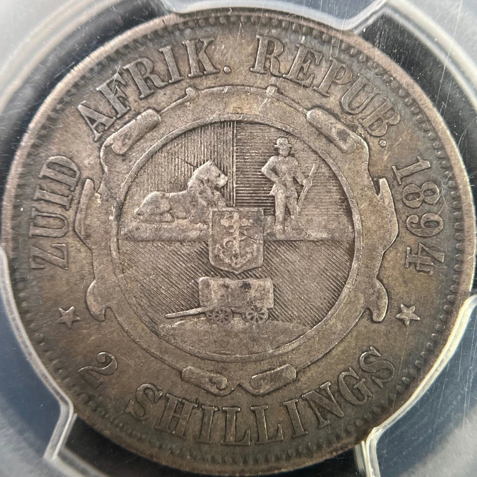SOUTH AFRICA. 1894, 2 Shillings, Silver - PCGS VF35 - ZAR - Image 1 of 4