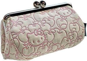 Sanrio Hello Kitty Metal Clasp Pouch Case Bag  Pink Japan Limited
