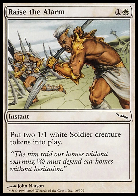 Magic the Gathering MTG Raise the Alarm (16) Mirrodin   LP - Image 1 of 1