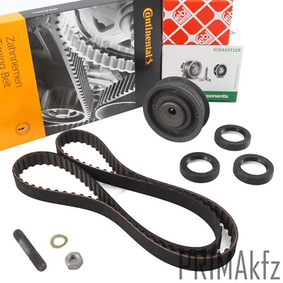 CONTI Zahnriemen + INA Spannrolle Dichtring für Audi 80 Seat VW Golf III Passat - Bild 1 von 4