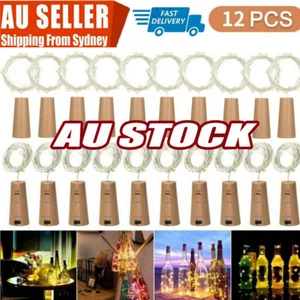 12x String Battery Copper 20LED Wine Bottle Cork Fairy Light Party Waterproof DX - Picture 1 of 20