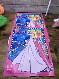 Vtg Barbie Case Cut Out Vinyl Pieces For Crafting Upcycle Pink Mattel 1977 - Picture 1 of 6
