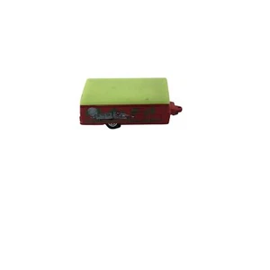 CAMPER POP UP VINTAGE 1999 MATTEL MATCHBOX ROSSO E VERDE FLUO SCALA 1:64 - Foto 1 di 6