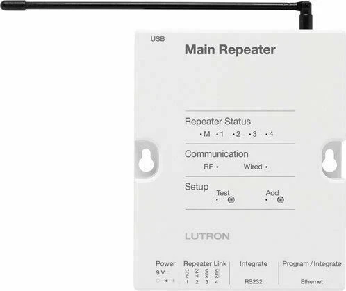 Lutron RR-MAIN-REP-WH RadioRA 2 Main Repeater - White