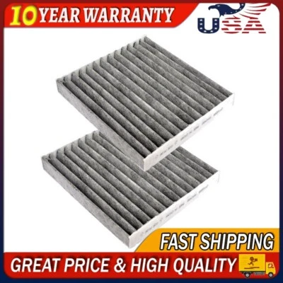 Par de filtros de aire de cabina de carbono para Lexus CT200h ES300h ES350 GX460 Toyota Corolla Foto 1 de 4