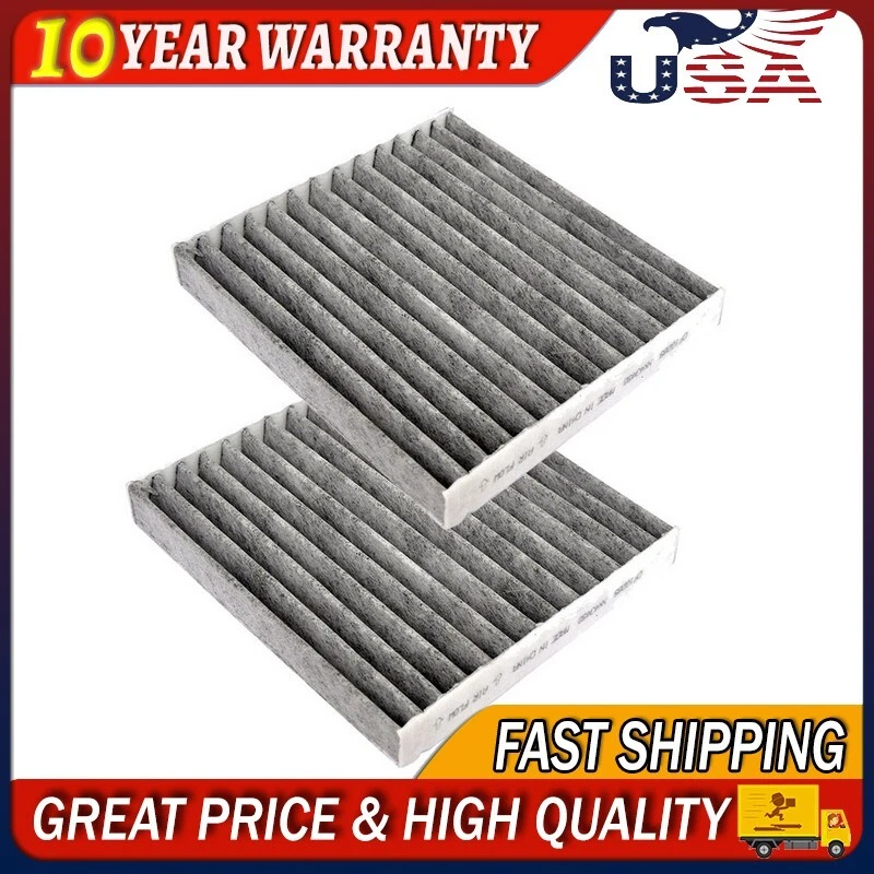 Par de filtros de aire de cabina de carbono para Lexus CT200h ES300h ES350 GX460 Toyota Corolla Foto 1 de 4