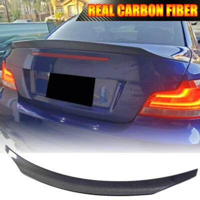 Alerón trasero de carbono real para BMW Serie 1 E82 1M cupé 07-12 Foto 1 de 4