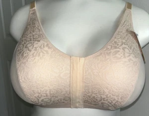 NWT - "Trulife" #327 Non-Wire Front Opening Post Mastectomy Bra - Nude - Picture 1 of 5