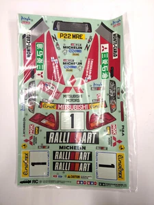 Original Tamiya RC Mitsubishi Lancer Evolution IV - DECALS - 58199 - 1997 - NEW - Picture 1 of 6