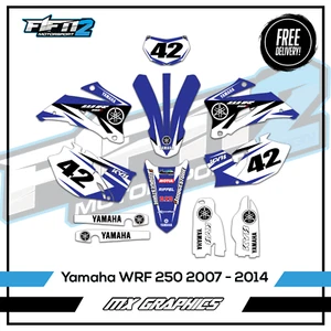 Yamaha WRF 250 WR Grafik Kit 2007 2008 2009 2010 2011 2012 Motocross Aufkleber - Bild 1 von 1