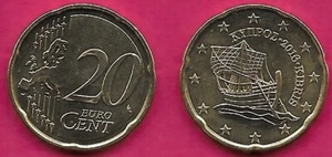 CYPRUS 20 EURO CENT 2016 UNC KYRENIA 4th CENTURY B.C.A TRADING SHIP,WHICH DATES - Picture 1 of 1