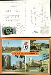 344272,Berlin Palast d. Republik Springbrunnen Friedrichstraße Mehrbildkarte - Bild 1 von 1