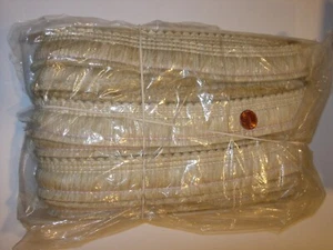16 yards wrights bone beige pillow drapery tassel braid trim fringe brush 1 1/2" - Picture 1 of 8