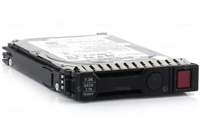765869-001 HP HDD 2TB 7.2K SATA 2.5" SFF FOR HP PROLIANT DL360 G10 - Image 1 of 4