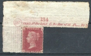 GB QV Penny Red SG.43/44 1d Plate No 157(AA) CORNER MARGINAL Mint MNH UMM SS801 - Picture 1 of 6