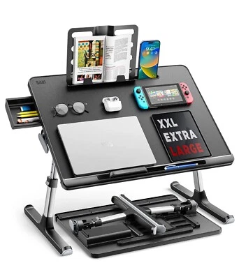 Laptop Bed Tray Desk SAIJI X-Large Adjustable Laptop Table Foldable Laptop Desk - Image 1 of 4