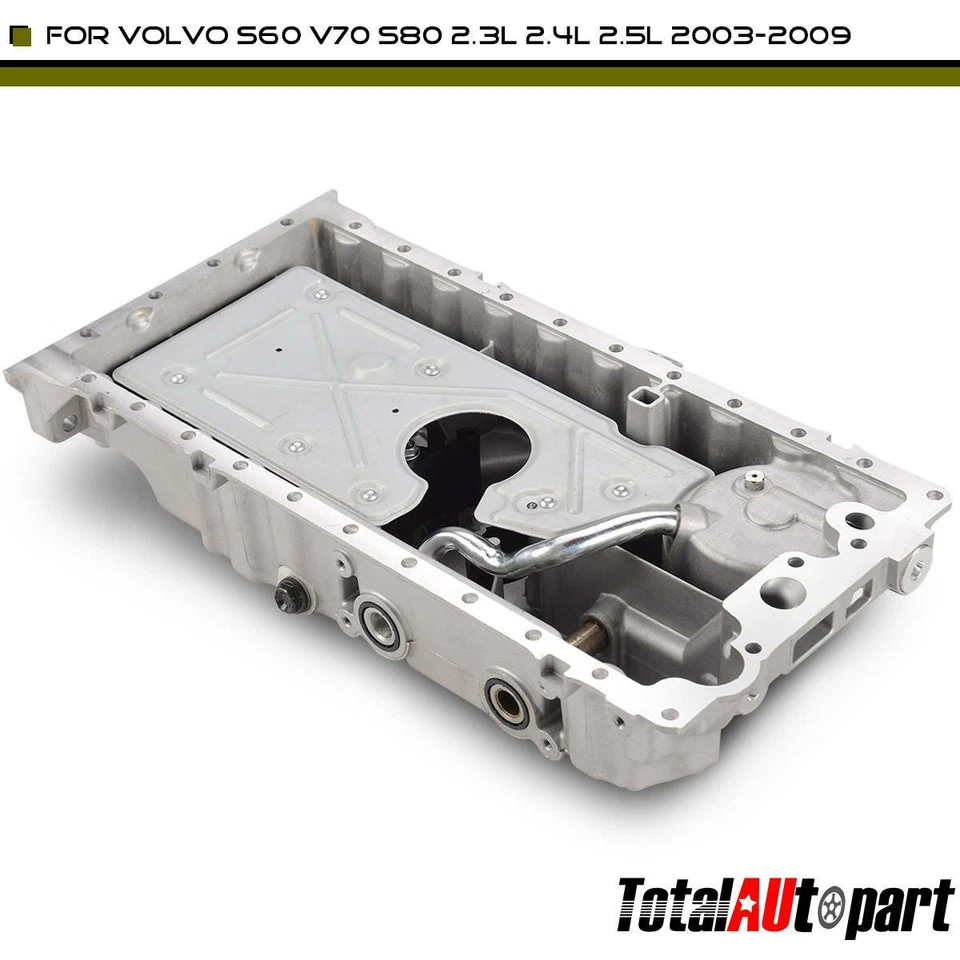 Sumidero del cárter de aceite del motor con 29 orificios para pernos para Volvo S60 S80 V70 turboalimentado 30777699 Foto 1 de 4