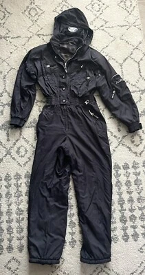 BOGNER Women’s 12 Long Black Ski Snow Suit Size L12 Insulated Polyester No Belt - Image 1 of 4