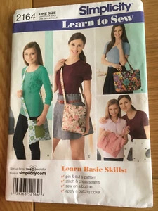 2011 ORIGINAL SIMPLICITY SEWING Pattern 2164 collection of bags CUT FREE P&P - Picture 1 of 3