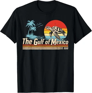 Gulf of Mexico Forever Turtle Vintage Beach Mens Women - Picture 1 of 12