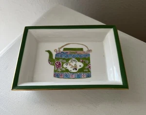 Asianera | Trinket Tray | Dish Rectangular Hand Painted - Picture 1 of 5