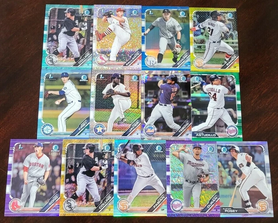2019 Bowman Chrome / Draft Chrome Color and Serial Number Refractors You Pick - Image 1 of 1