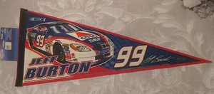 JEFF BURTON #99 CITGO PENNANT 12" x 30" NEW NASCAR ONE OF 5000 FREE US SHIPPING - Picture 1 of 1