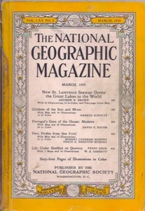 national geographic-MAR 1959-PORTUGAL'S GEM OF THE OCEAN:MADEIRA. - Bild 1 von 2