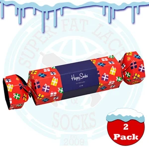 Happy Socks Women's Present Christmas Cracker Gift Box - 2 Pack (UK 4-7) - Picture 1 of 5